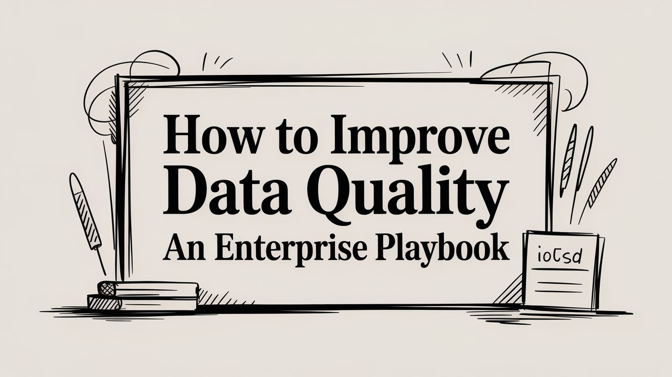 Image for How to Improve Data Quality: An Enterprise Playbook